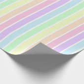 Minimale driekleurige meerkleurige regenboog cadeaupapier (Hoek)