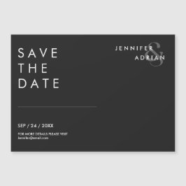 Minimale driekwart zwarte hedendaagse bruiloft bes