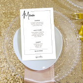 Minimale drinken voor zwart-wit trouwmenu