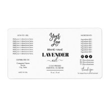 Minimale Dropper Fles Etiket Logo