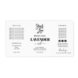 Minimale Dropper Fles Etiket Logo