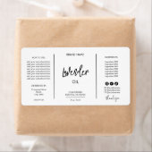 Minimale Dropper Fles Productlabels Etiket (Insitu)