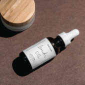 Minimale Dropper Fles Productlabels Etiket