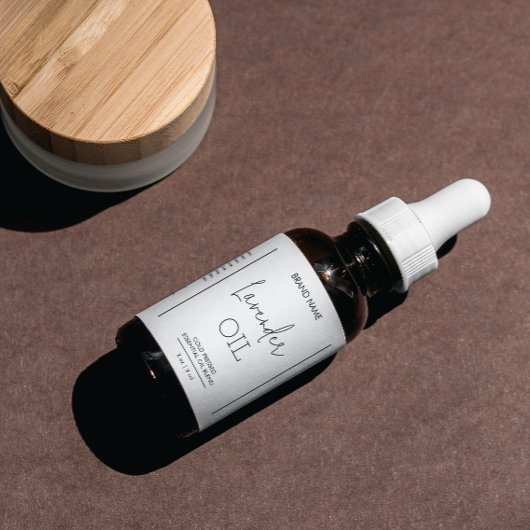 Minimale Dropper Fles Productlabels Etiket