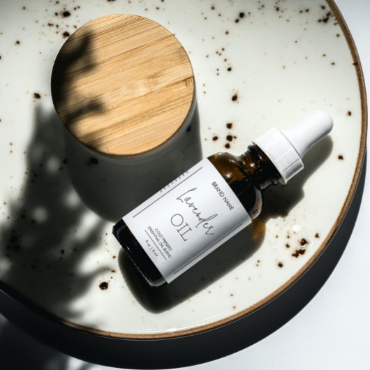 Minimale Dropper Fles Productlabels Etiket