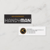 Minimale dual Colors Handyman Signage Mini Visitekaartje (Voorkant / Achterkant)