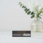 Minimale dual Colors Handyman Signage Mini Visitekaartje (Staand voorkant)