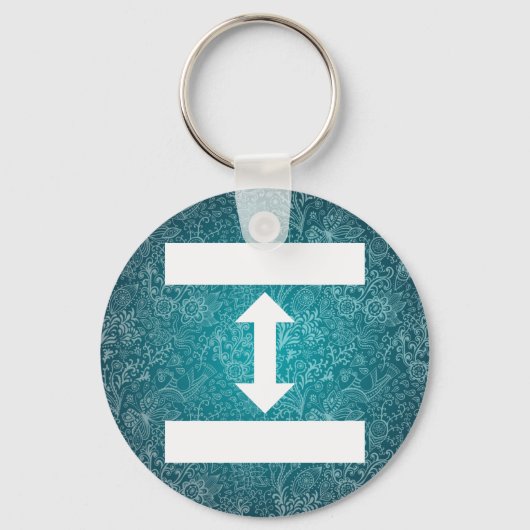 Minimale dubbele schijfjes sleutelhanger (Voorkant)