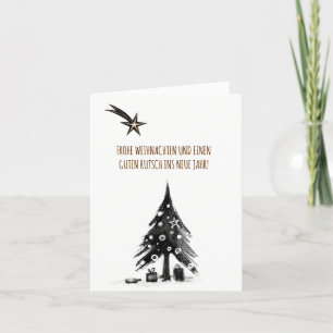 Minimale Duitse kerstkaarten Feestdagen Kaart