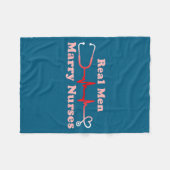 Minimale Echte Mannen Trouwen Verpleegsters Cool Fleece Deken (Voorkant (Horizontaal))