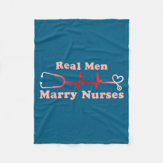 Minimale Echte Mannen Trouwen Verpleegsters Cool Fleece Deken