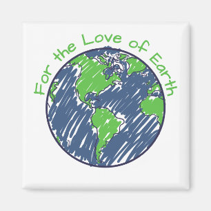 Minimale Eco Voor de Liefde van Earth Day Cadeau Magneet