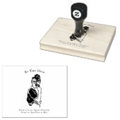 Minimale Editorial Woman Lijnkunst Rubberstempel (Gestempeld)