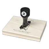Minimale Editorial Woman Lijnkunst Rubberstempel (Stempel)