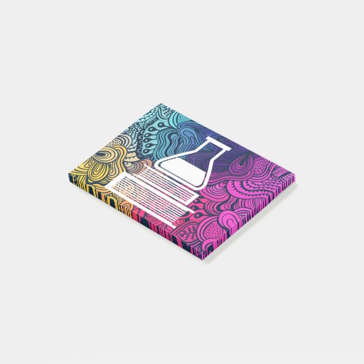 Minimale educatieve wetenschappen post-it® notes (Schuin)