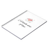 Minimale 'Een klein briefje van liefde' Notitieboe Notitieboek (Linkerzijde)
