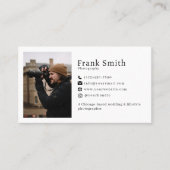 Minimale Eenvoudige 5 Fotocollage Fotograaf Visitekaartje (Voorkant)