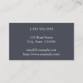 Minimale & eenvoudige advocaat-bij-wet Visitekaart Visitekaartje (Achterkant)