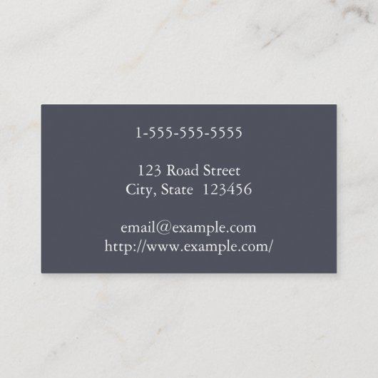 Minimale & eenvoudige advocaat-bij-wet Visitekaart Visitekaartje (Achterkant)