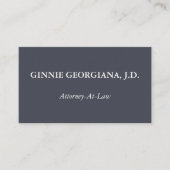 Minimale & eenvoudige advocaat-bij-wet Visitekaart Visitekaartje (Voorkant)