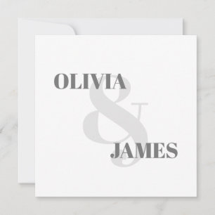 Minimale Eenvoudige Ampersand Typografie Grijs Bru Save The Date