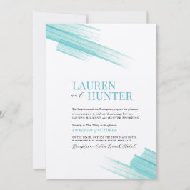 Minimale eenvoudige aqua-inktlijnen kaart