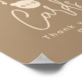 Minimale, eenvoudige Baby showers voor Beren Poster (Hoek)