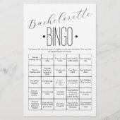 Minimale Eenvoudige Bachelorette Bingo Game (Voorkant)