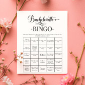 Minimale Eenvoudige Bachelorette Bingo Game