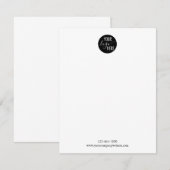 Minimale Eenvoudige Basic Logo Company niet Notitiekaartje (Voorkant / Achterkant)