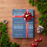Minimale Eenvoudige Blauwe Gele Kaarsen Happy Chan Cadeaupapier<br><div class="desc">Als u nog meer aanpassingen nodig hebt,  kunt u mij op yellowfebstudio@gmail.com vrij klikken.</div>
