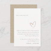 Minimale eenvoudige blinde ritsdetails voor script informatiekaartje (Voorkant / Achterkant)