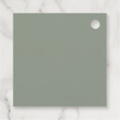 Minimale eenvoudige bruiloft bedankjes labels (Achterkant)