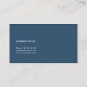 Minimale eenvoudige Clean Blue-netwerkconsultant Visitekaartje (Achterkant)