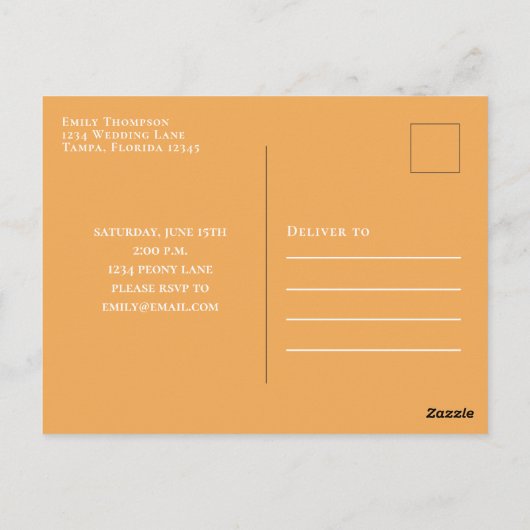 Minimale eenvoudige cocktail Party Moderne uitnodi Briefkaart (Achterkant)