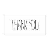 Minimale Eenvoudige Dank u Rubberstempel (Afrduk)