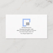 Minimale eenvoudige dubbellijntechniek visitekaartje (Achterkant)