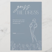 Minimale Eenvoudige Dusty Blue Vrijgezellenfeest G (Voorkant)