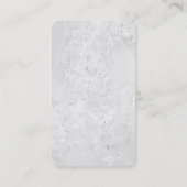 Minimale eenvoudige, eenvoudige, witte, moderne visitekaartje (Achterkant)