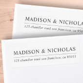 Minimale Eenvoudige Elegant Chic Return-adres Etiket