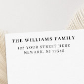 Minimale Eenvoudige Elegant Return-adres Zelfinktende Stempel