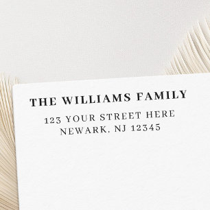 Minimale Eenvoudige Elegant Return-adres Zelfinktende Stempel