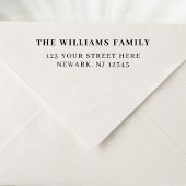 Minimale Eenvoudige Elegant Return-adres Zelfinktende Stempel