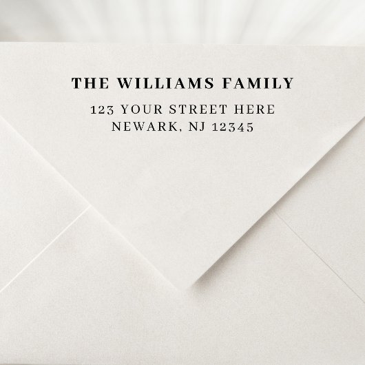 Minimale Eenvoudige Elegant Return-adres Zelfinktende Stempel