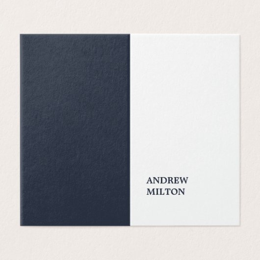 Minimale eenvoudige elegante blauwe consultant visitekaartje