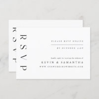 Minimale eenvoudige elegante RSVP QR-codelijst