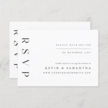 Minimale eenvoudige elegante RSVP QR-codelijst