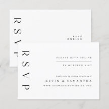 Minimale eenvoudige elegante RSVP QR-codelijst