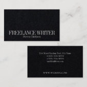 Minimale eenvoudige elegantie visitekaartje (Voorkant / Achterkant)