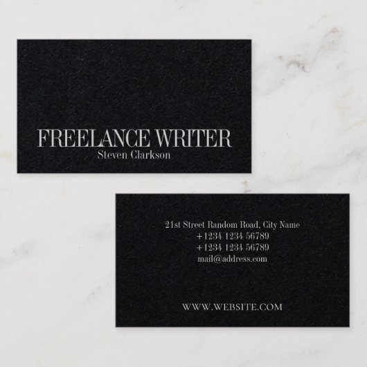 Minimale eenvoudige elegantie visitekaartje (Voorkant / Achterkant)